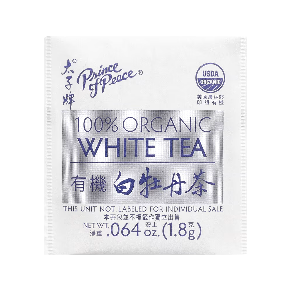 Prince of Peace, 100% Organic White Tea, 100 Tea Bags, 6.35 oz (180 g)