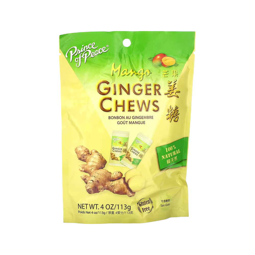 Prince of Peace, Ginger Chews, Mango, 4 oz (113 g)