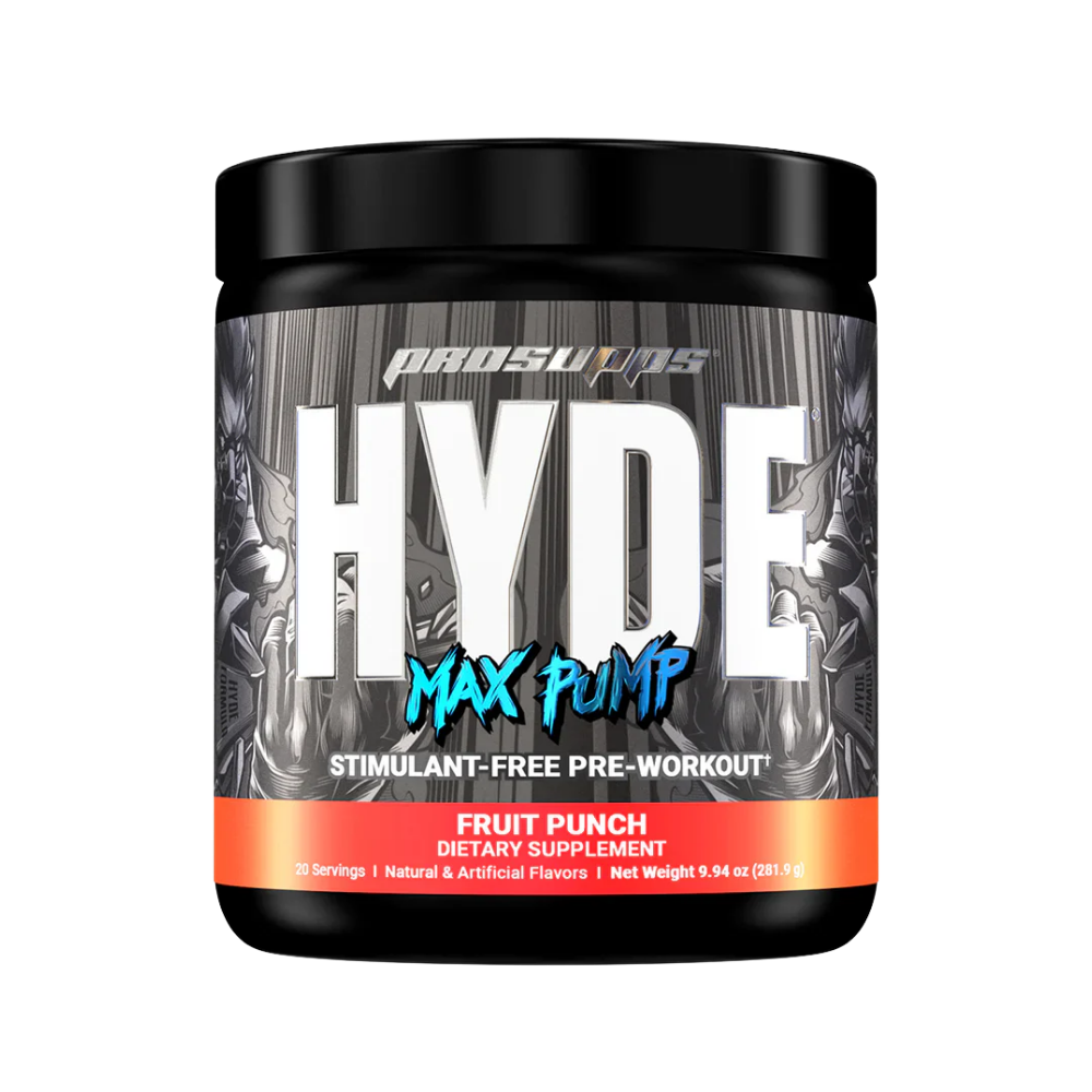 Prosupps, Hyde Max Pump, stimulant free pre-workout, Fruit Punch, 9.94oz (281.9g)