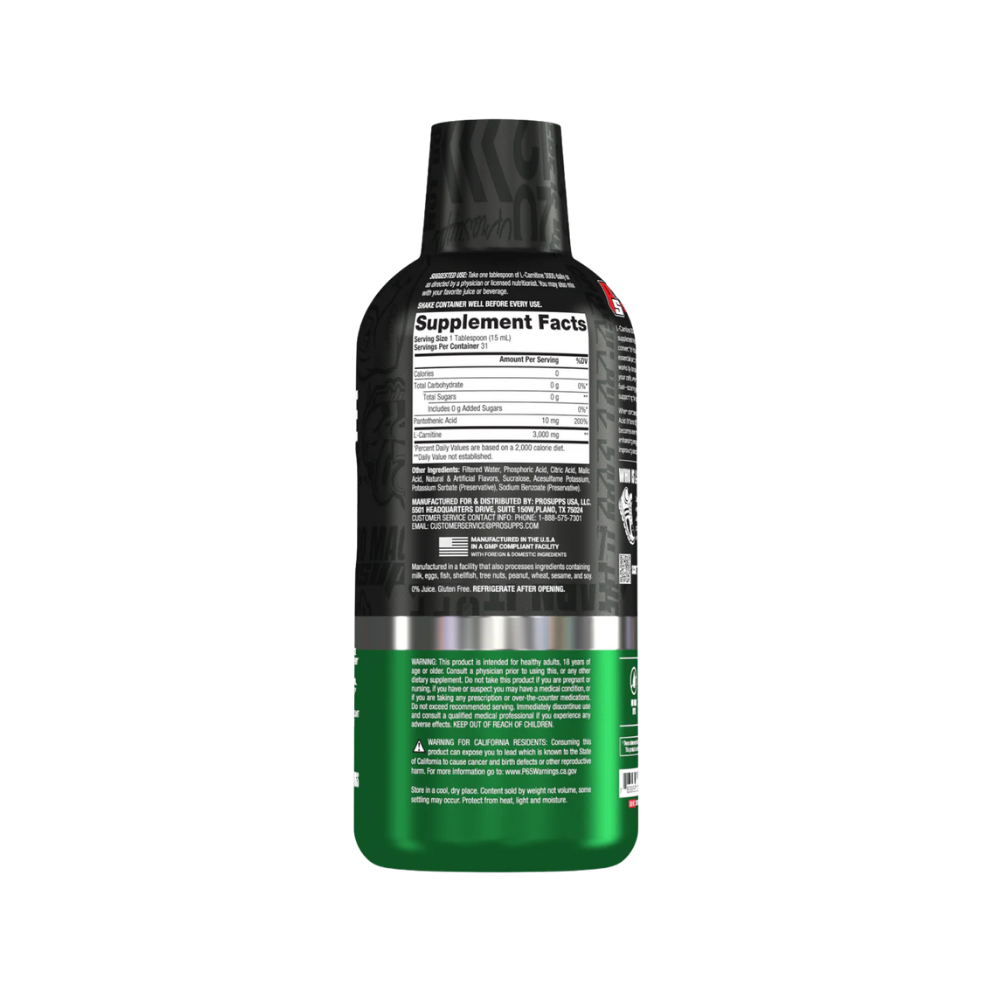 Prosupps, L-Carnitine 3000 liquid shots, 16fl oz (473 ml), 31 servings