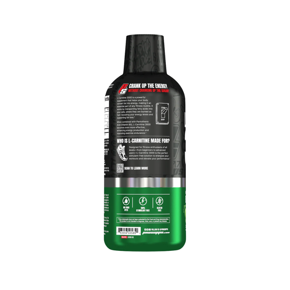 Prosupps, L-Carnitine 3000 liquid shots, 16fl oz (473 ml), 31 servings