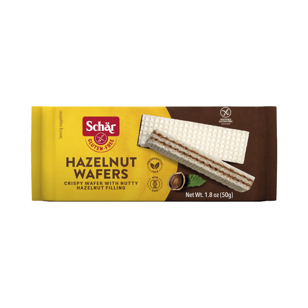 Schär Gluten free, Hazelnut Wafers, 1.8oz (50g)