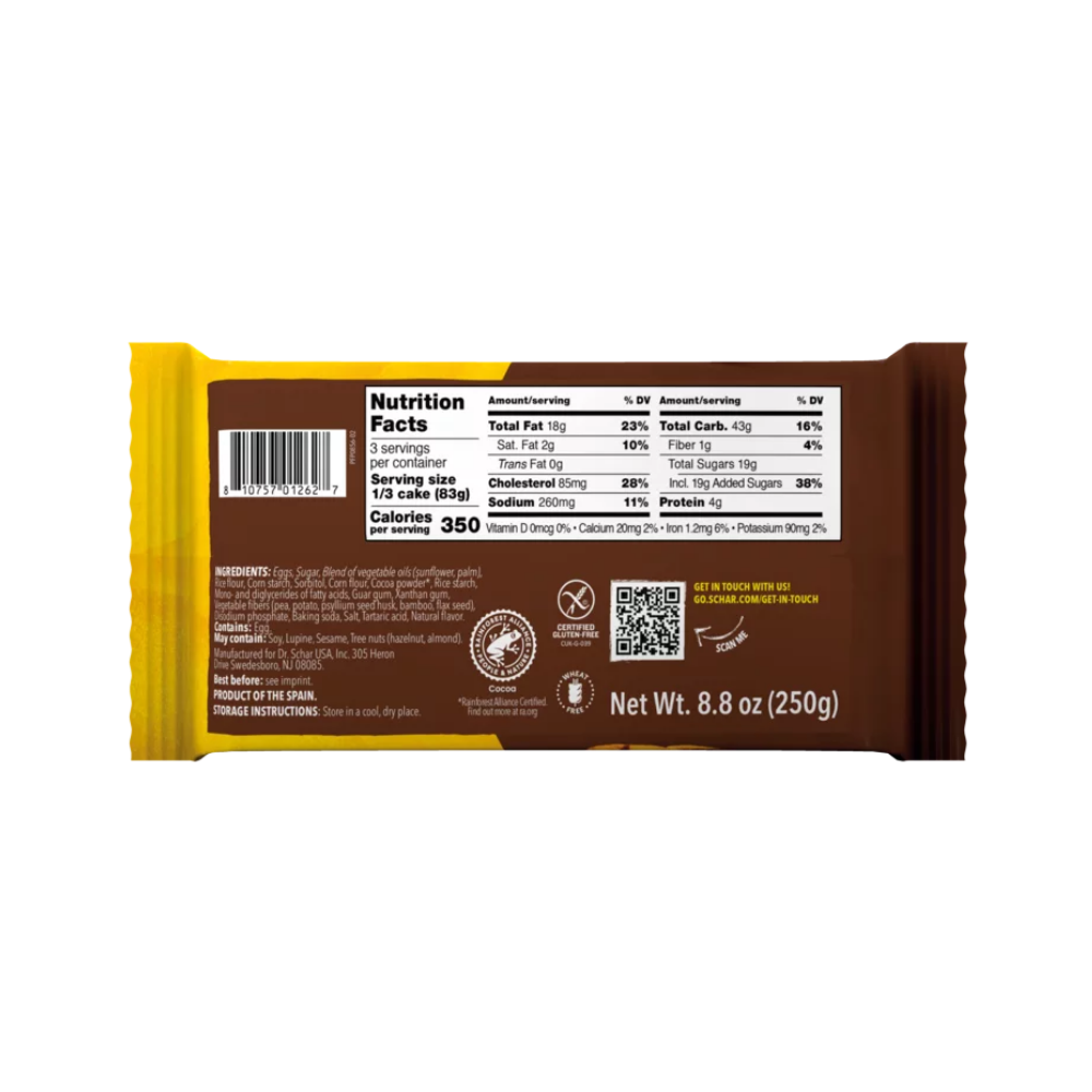 Schär Gluten free, Marble Cake, 8.8oz (250g)