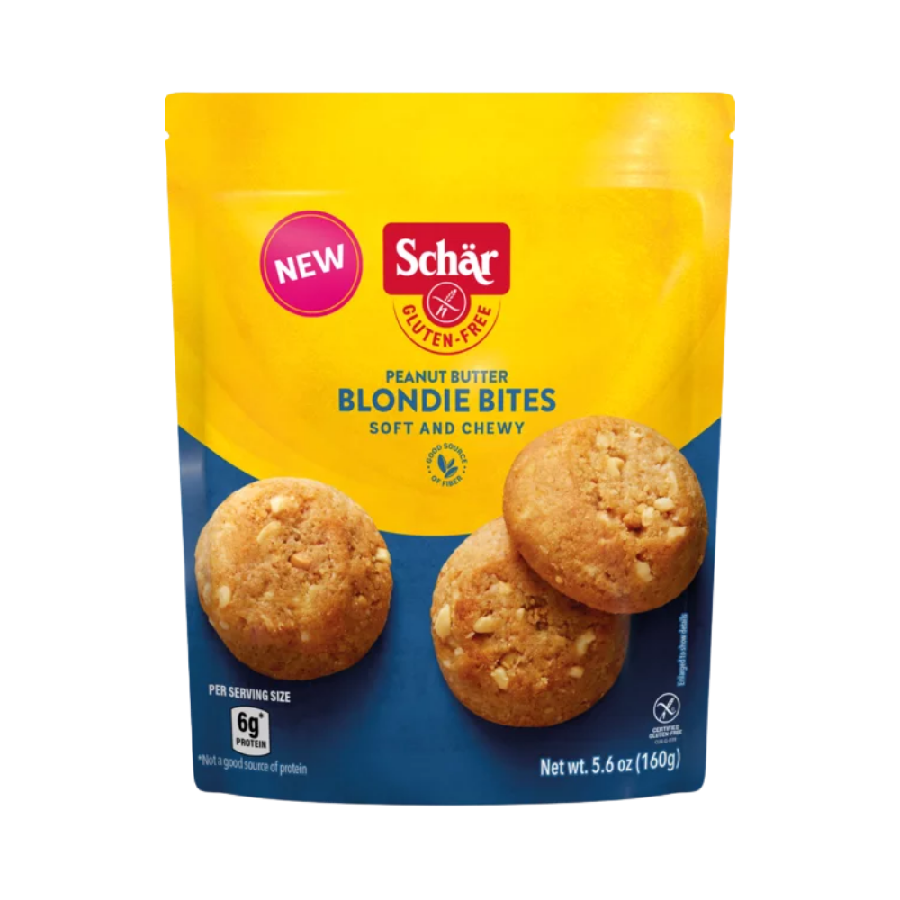 Schär, peanut butter, blondie bites soft and chewy, 5.6 oz