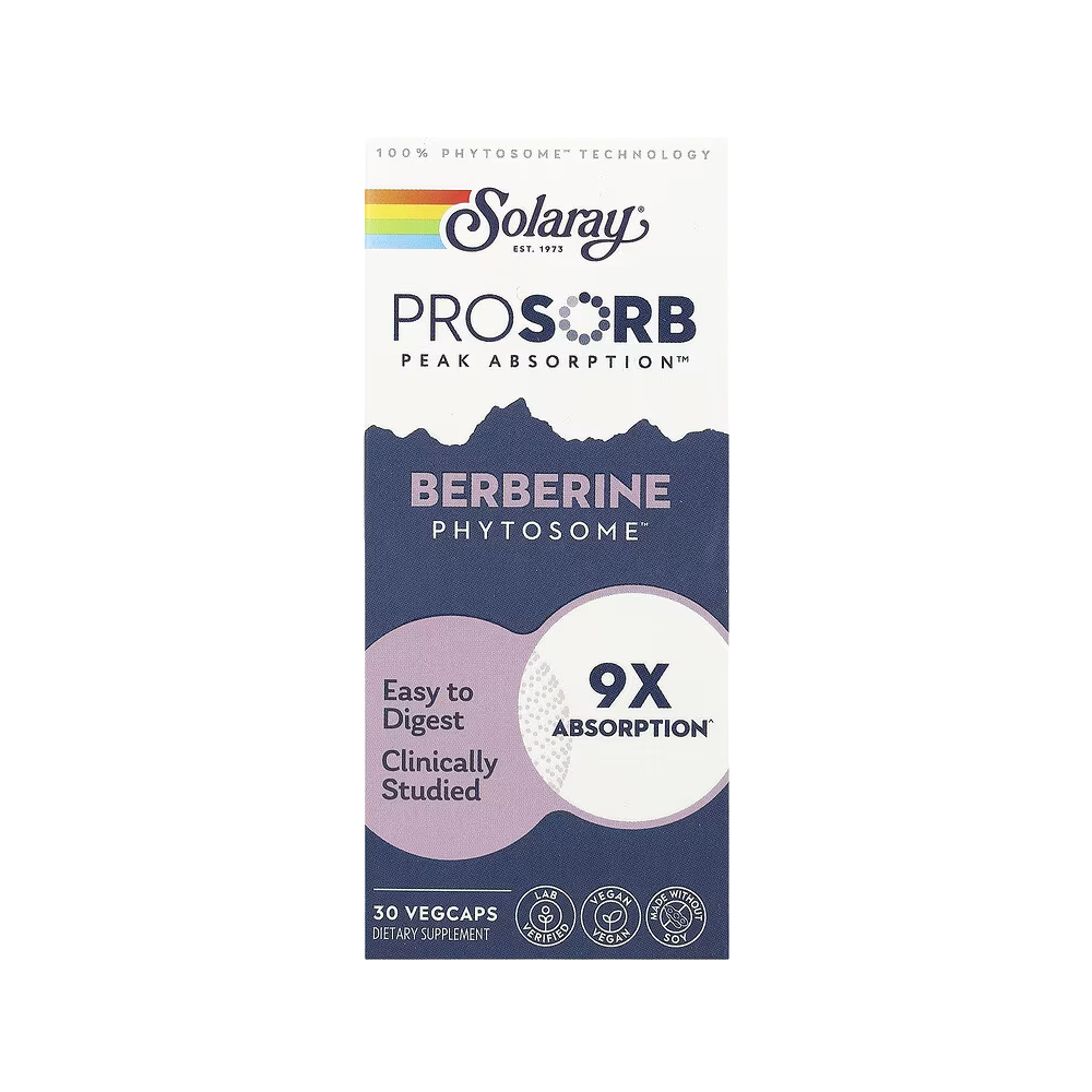 Solaray, Berberine Phytosome, 550 mg, 30 Vegcaps