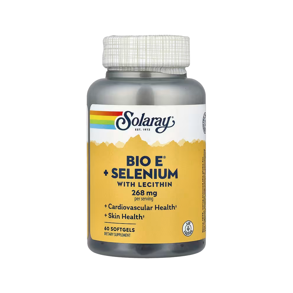 Solaray, Bio E + Selenium with Lecithin, 60 Softgels
