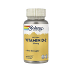 Solaray, Dry Form Vitamin D-2, 25 mcg, 60 VegCaps