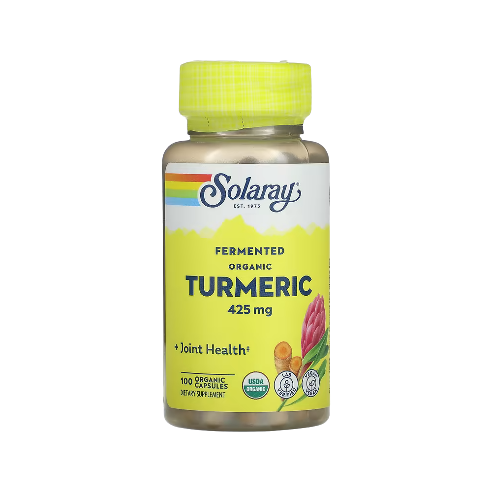 Solaray, Fermented, Organic, Turmeric, 425mg, 100 vegetarian capsules