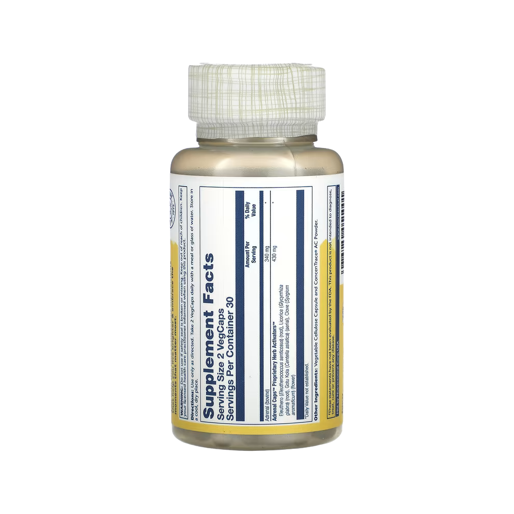 Solaray, Freeze-Dried Adrenal Caps with Herb Activators, 60 VegCaps