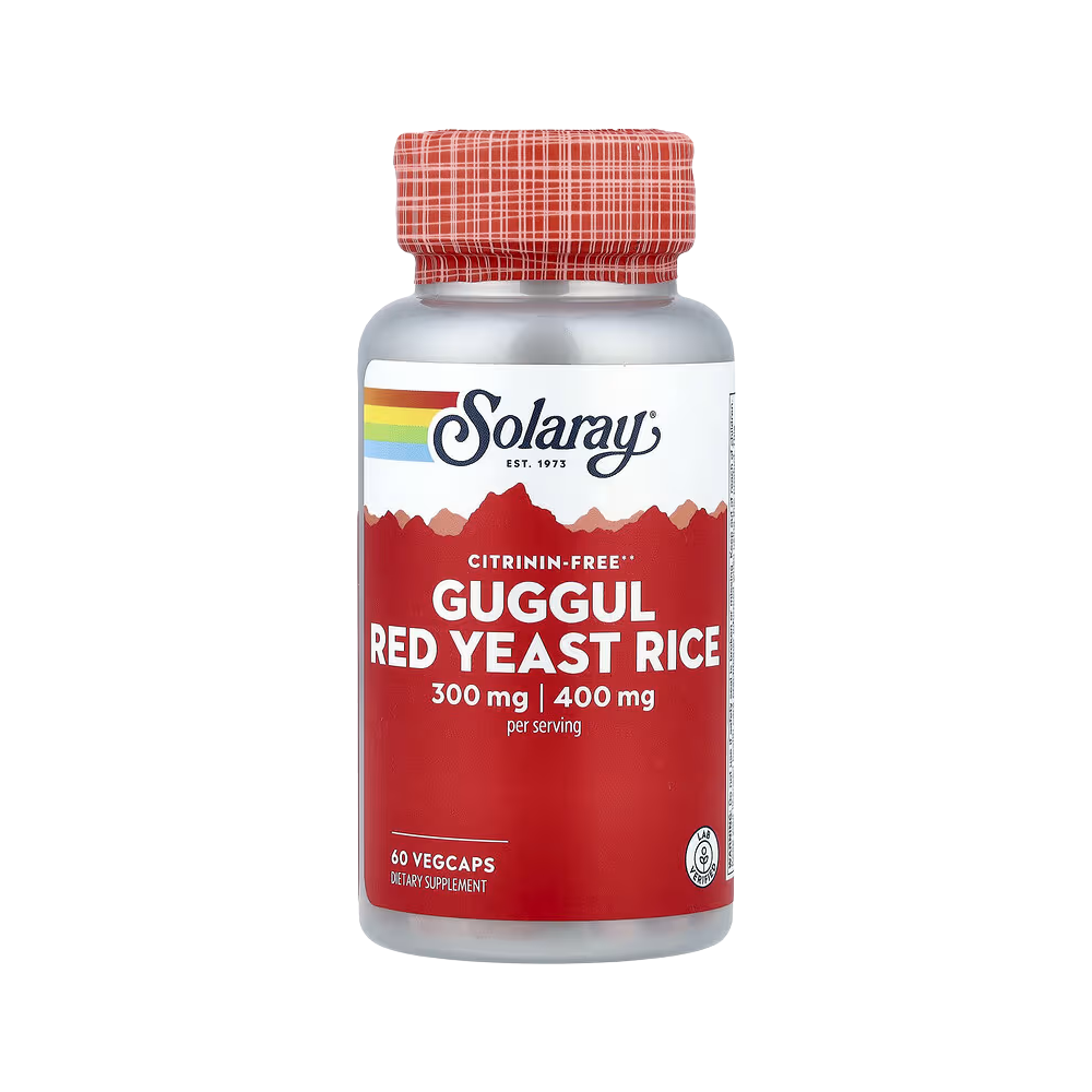 Solaray, Guggul, Red Yeast Rice, 60 VegCaps