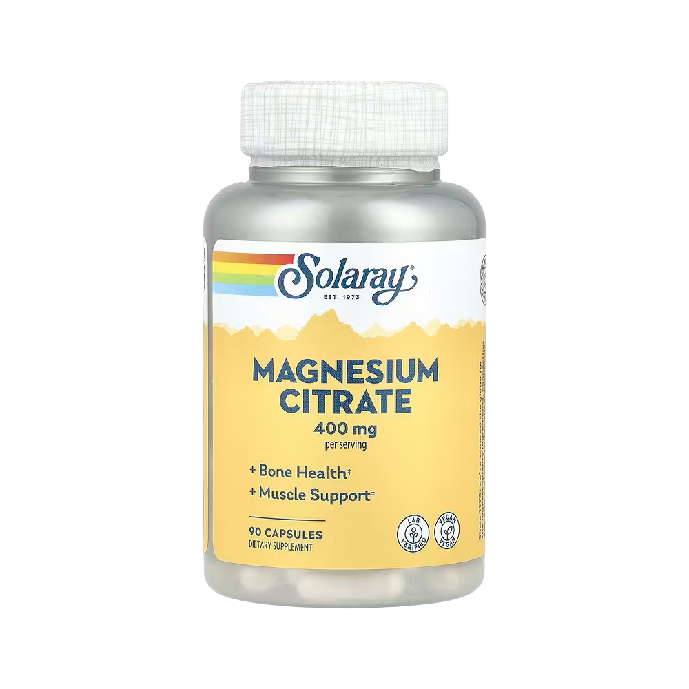 Solaray, Magnesium Citrate 400mg, 90 capsules