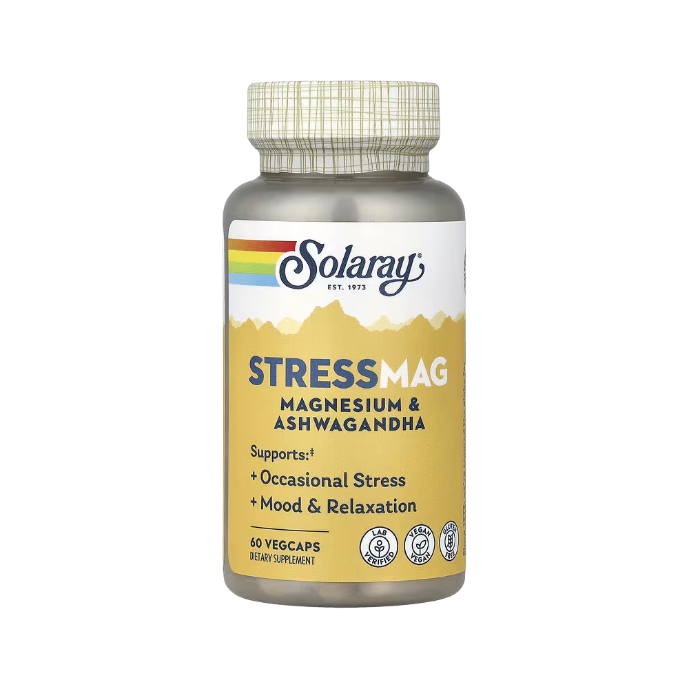 Solaray, StressMag, Magnesium & Ashwagandha, 60 VegCaps