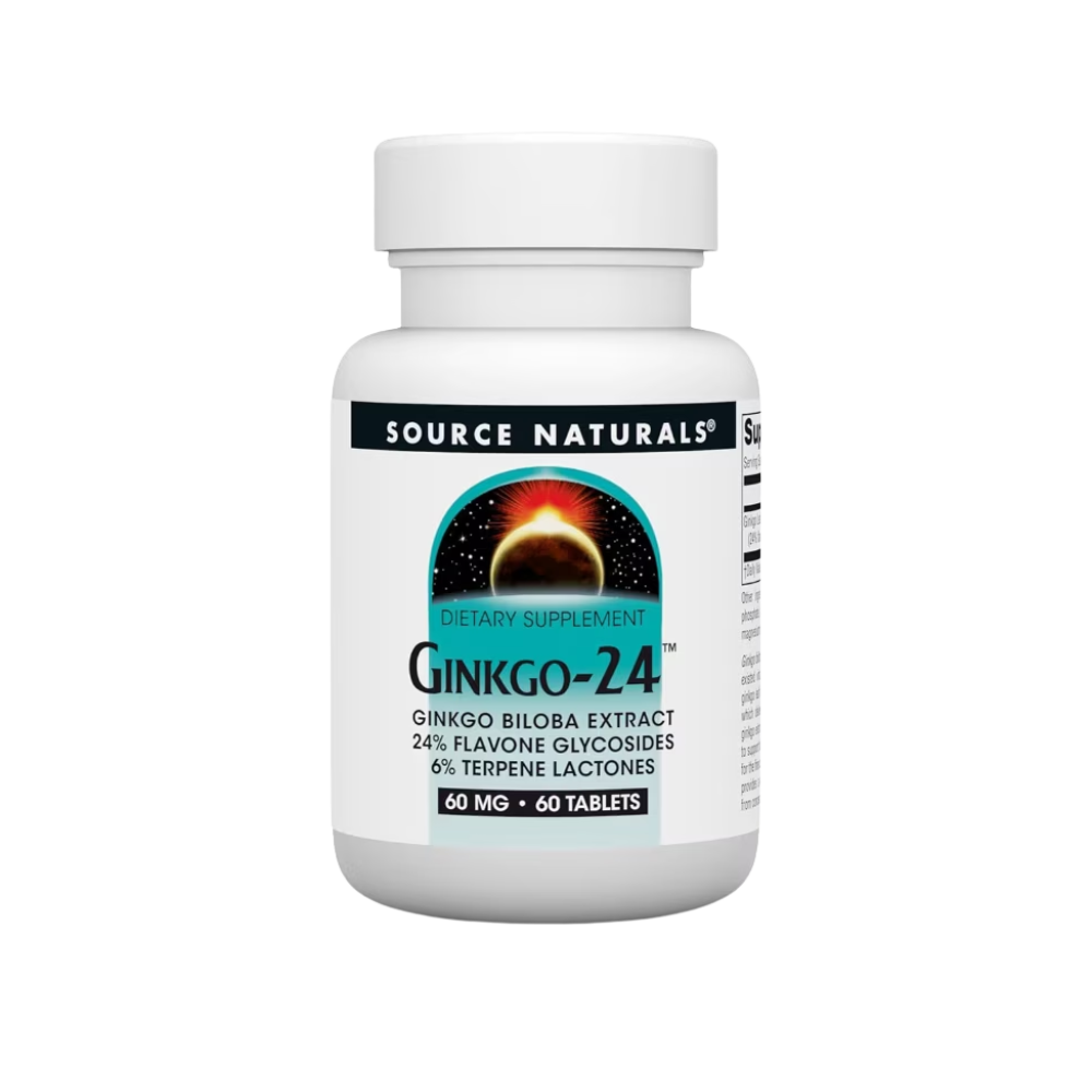 Source Natural, Ginkgo Biloba 60mg, 60 tablets