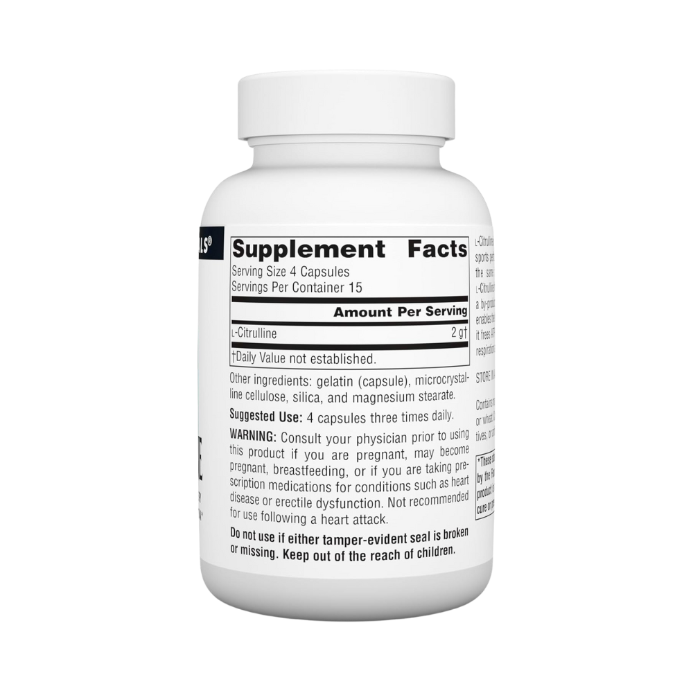 Source Natural, L-Citruline, 500mg, 60 capsules
