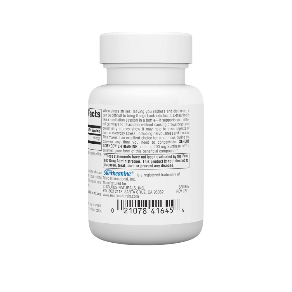 Source Natural, L-Theanine 200mg, 30 Capsules