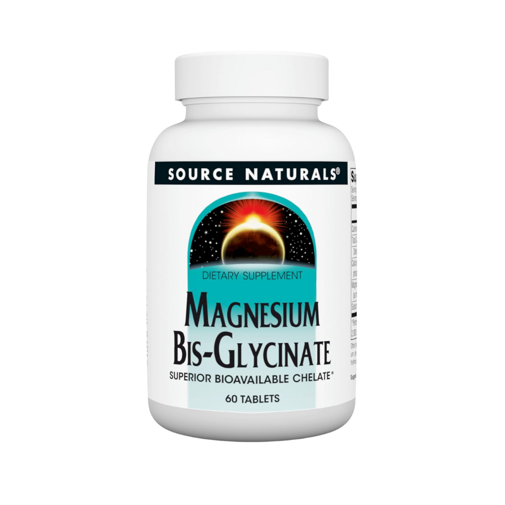 Source Natural, Magnesium Bis- Glycinate, 60 tablets