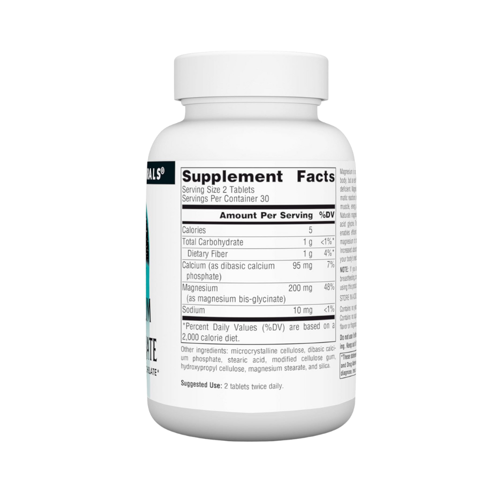 Source Natural, Magnesium Bis- Glycinate, 60 tablets