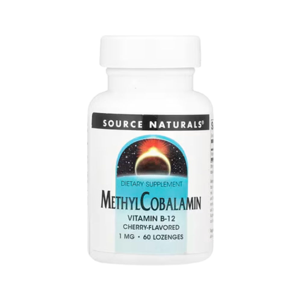 Source Natural, MethylCobalamin 1mg, Cherry, 60 Lozenges