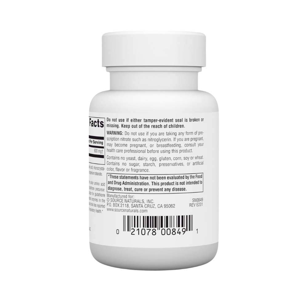 Source Natural, N-Acetyl Cysteine, 30 tablets