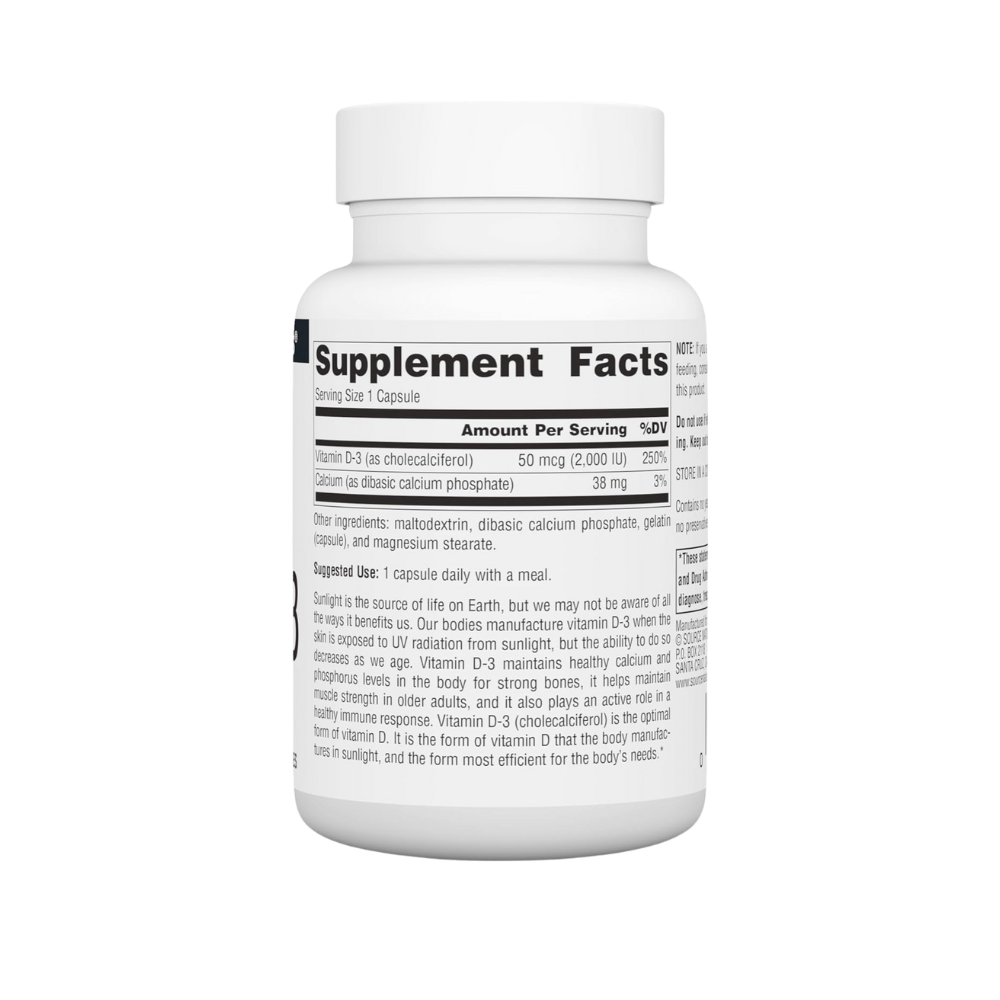 Source Natural, Vitamin D-3 2000 iu, 100 capsules