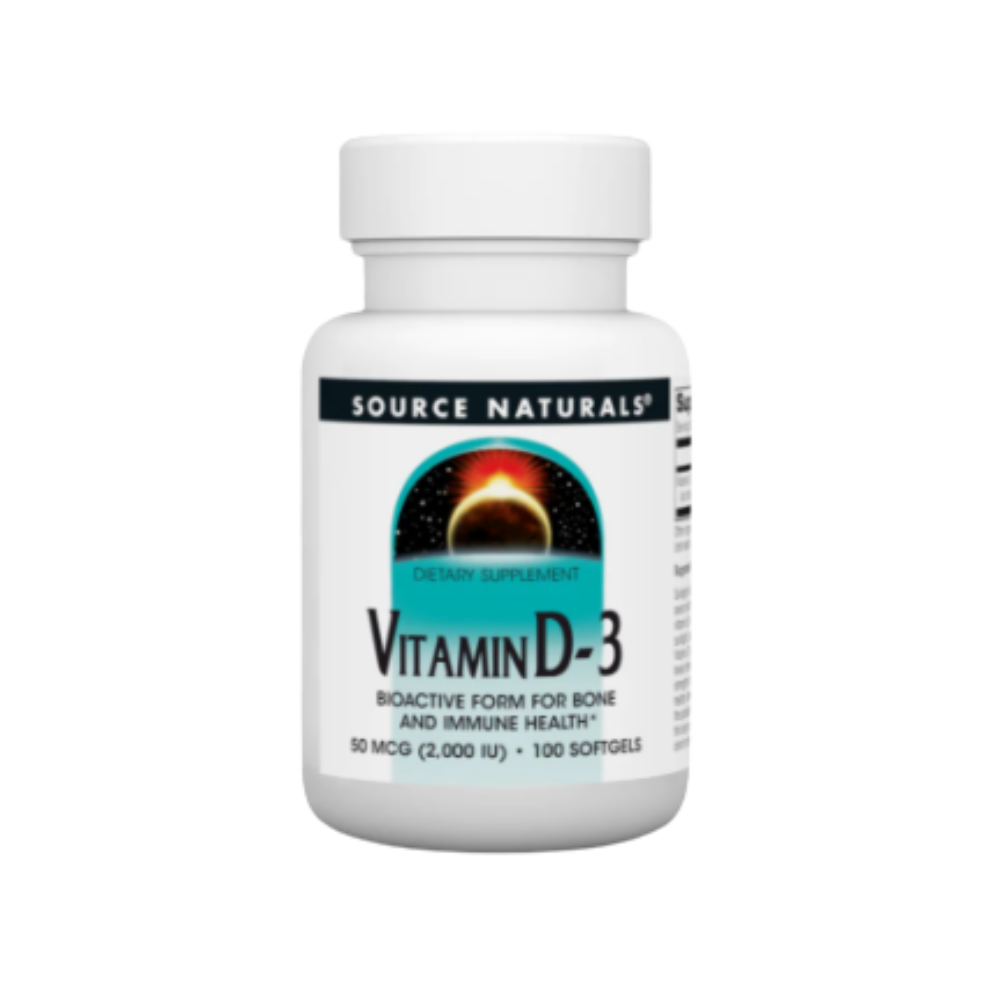 Source Natural, Vitamin D-3 5,000iu, 100 softgel