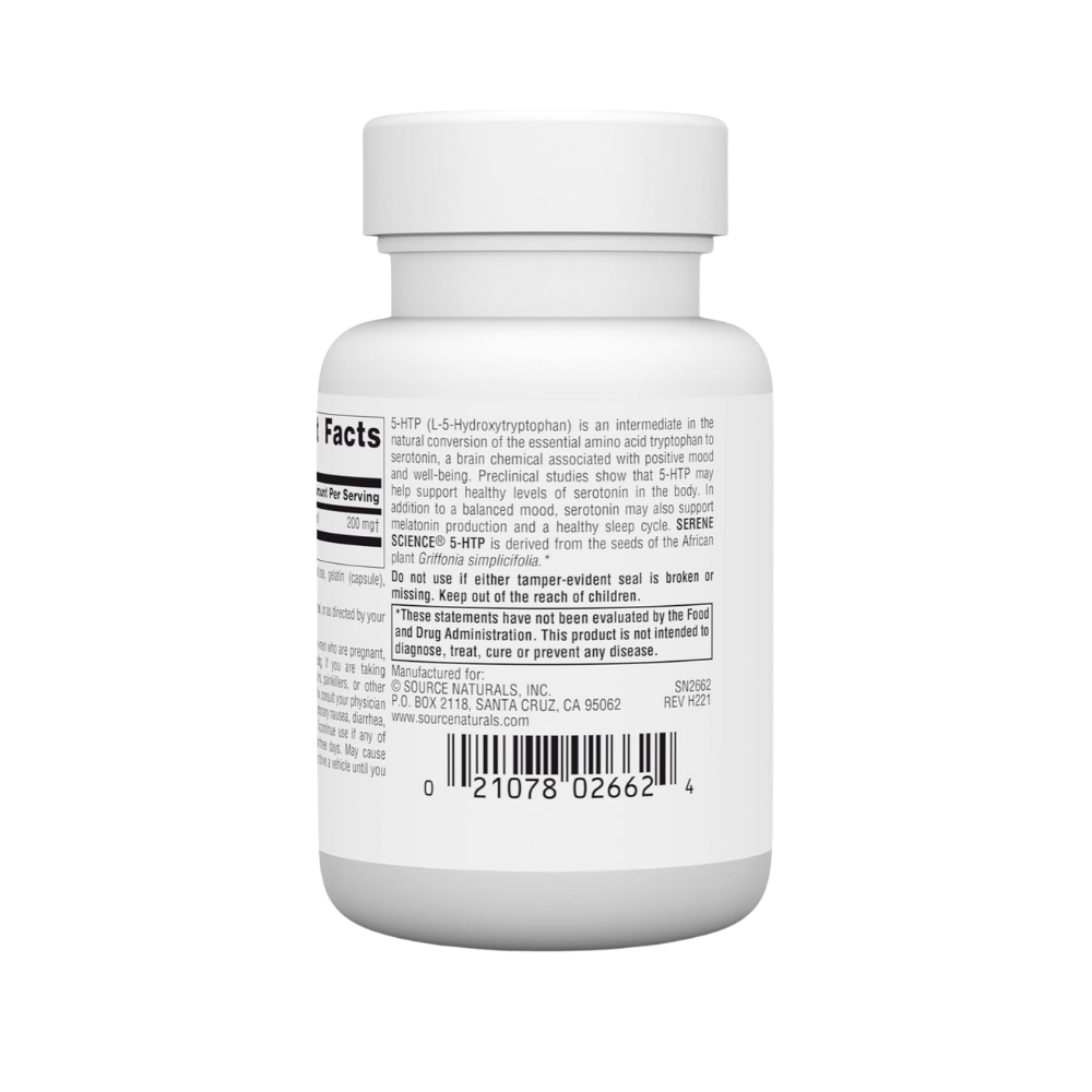 Source Naturals, 5 HTP, 200mg, 30 capsules