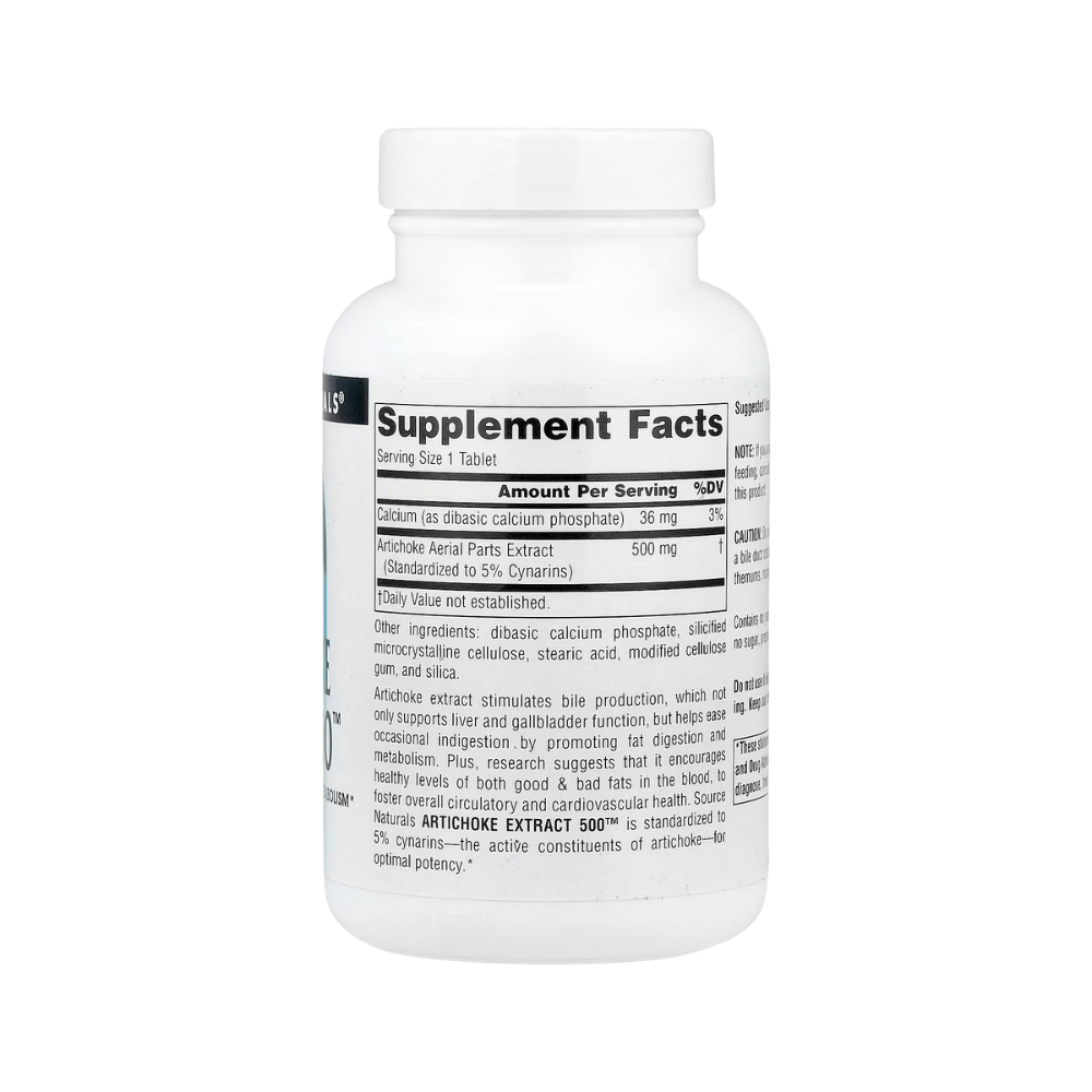 Source Naturals, Artichoke Extract 500, 45 tablets