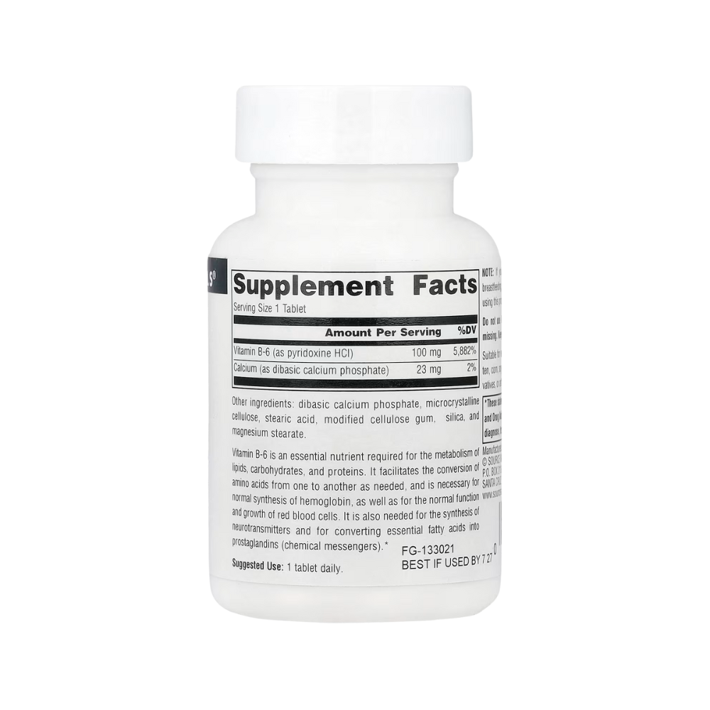 Source Naturals, B-6, 100 Tablets