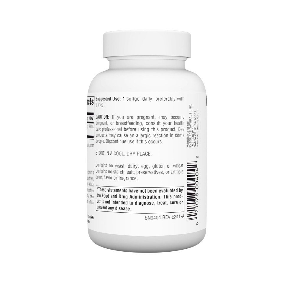 Source Naturals, Beta Carotene, 7,500 mcg (25,000 IU), 100 Softgels