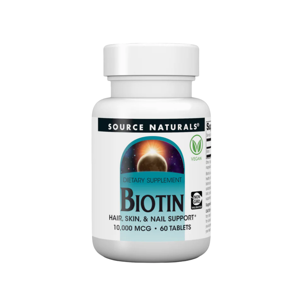 Source Naturals, Biotin, 10,000mcg, 60 Tablets