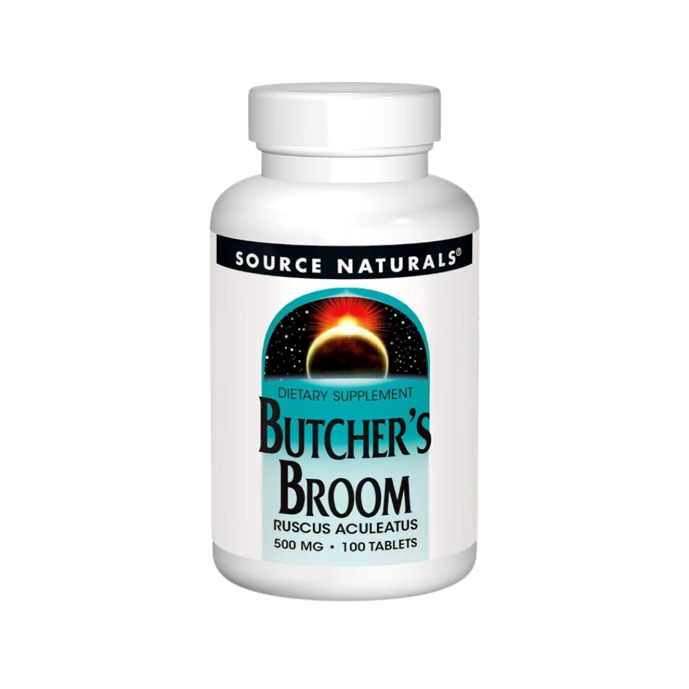 Source Naturals, Butcher's Broom, 500mg, 100 Tablets