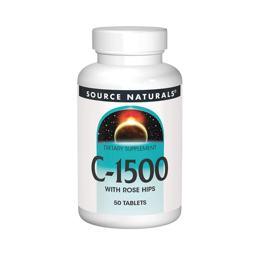 Source Naturals, C-1500 with Rose Hips (1500mg), 50 tablets