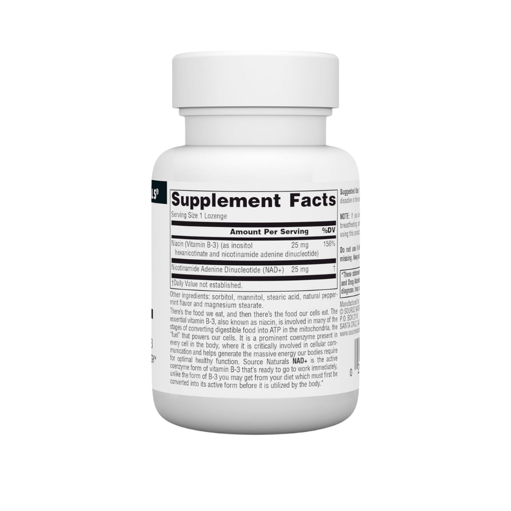 Source Naturals, NAD+, Coenzymated B-3, 30 Lozenges