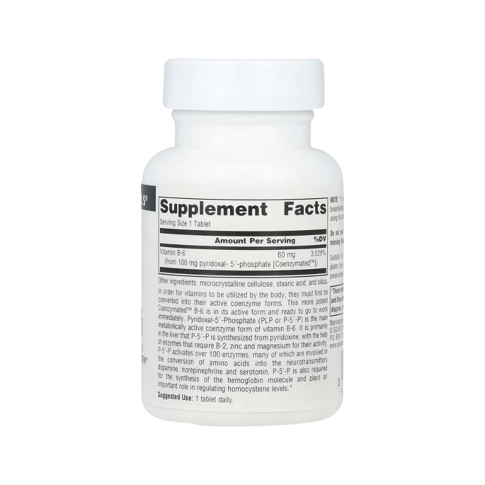 Source Naturals, Coenzymated B-6 (100 mg), 60 Tablets
