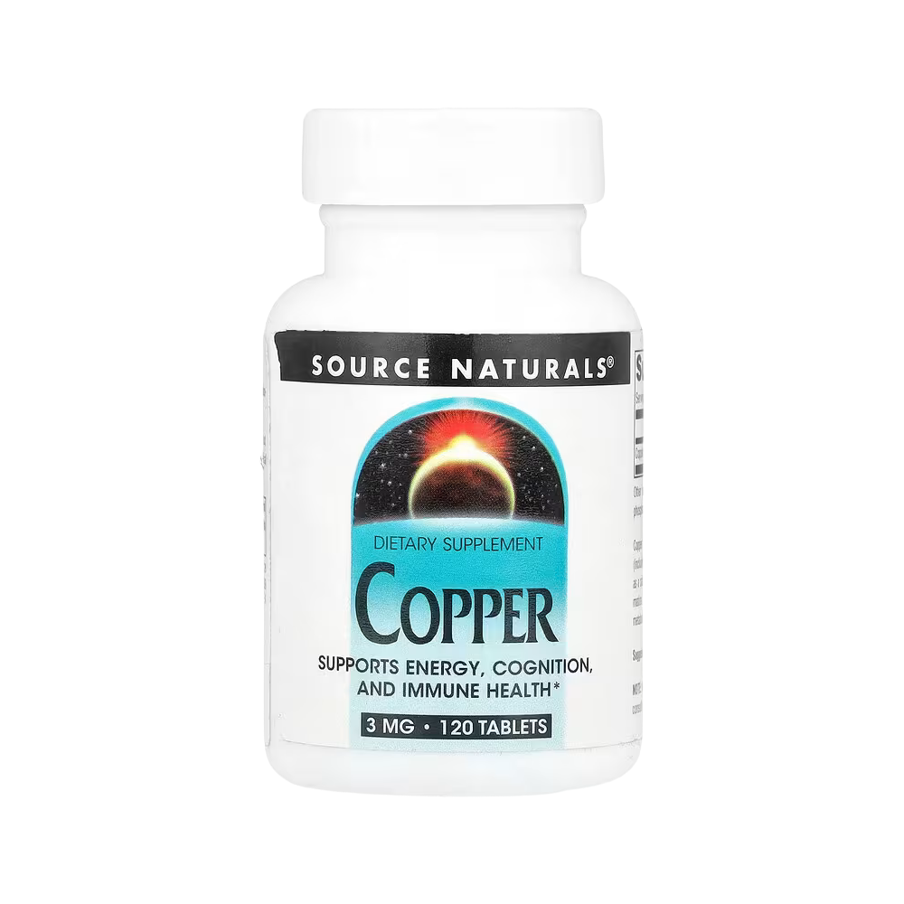 Source Naturals, Copper (3mg), 120 Tablets