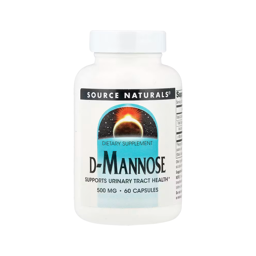 Source Naturals, D-Mannose, 500mg, 60 Capsules