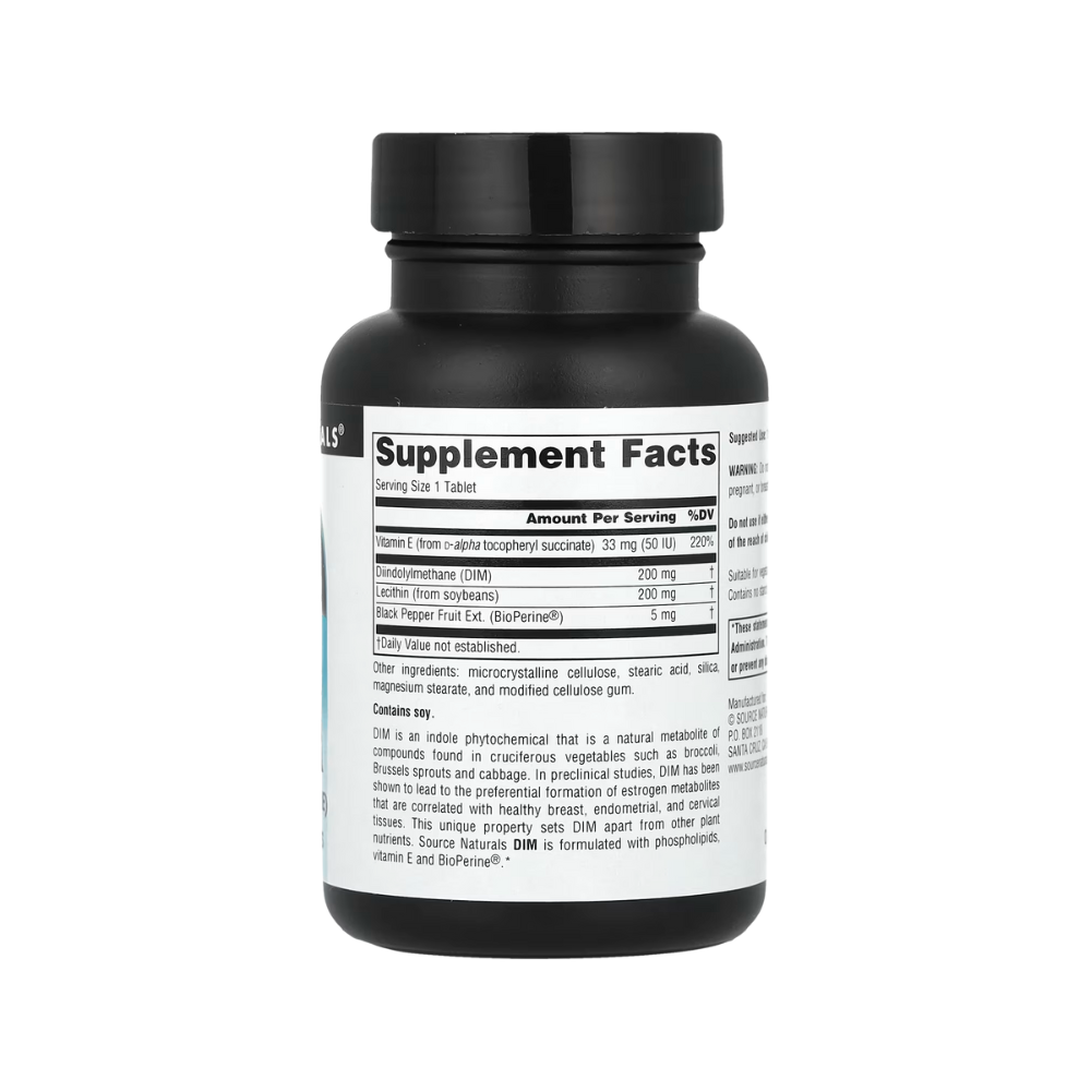 Source Naturals, DIM 200mg, 30 Tablets