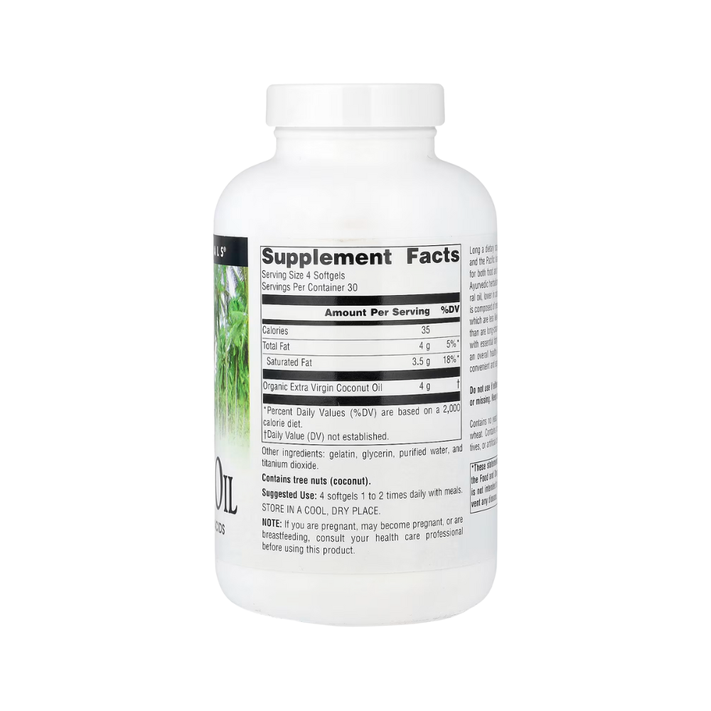 Source Naturals, Extra Virgin Coconut Oil, 120 Softgels