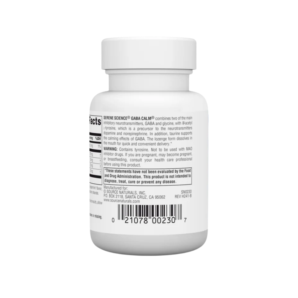 Source Naturals, GABA Calm, Orange Flavor, 30 lozenges