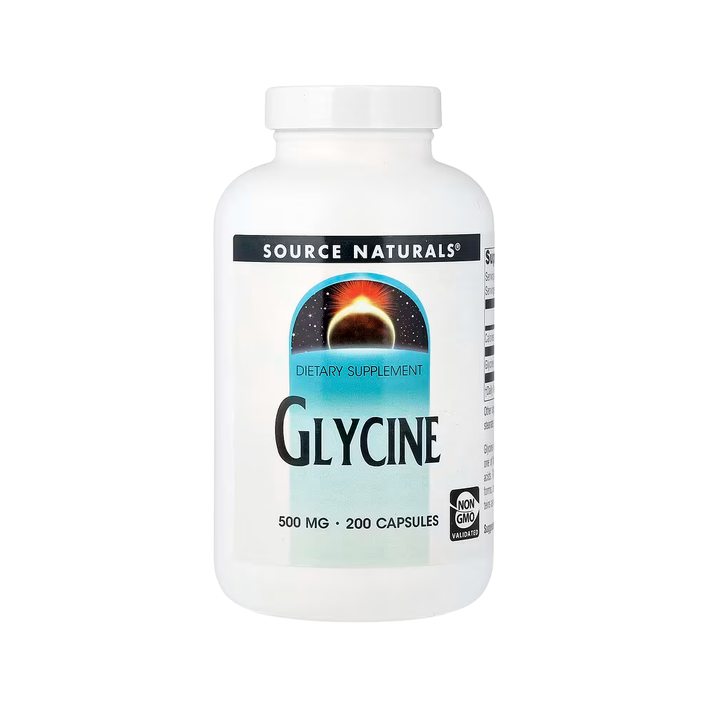 Source Naturals, Glycine (500 mg per Capsule), 200 Capsules