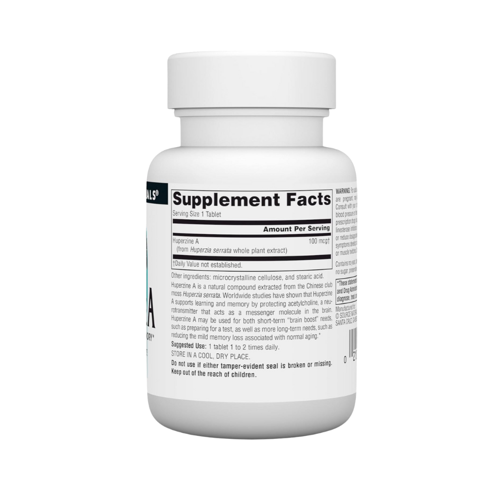 Source Naturals, Huperzine A for Learning & Memory 100mcg, 60 Tablets
