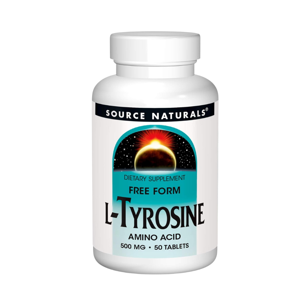 Source Naturals, L-Tyrosine, Free Form Amino Acid Supplement, 50 Tablets