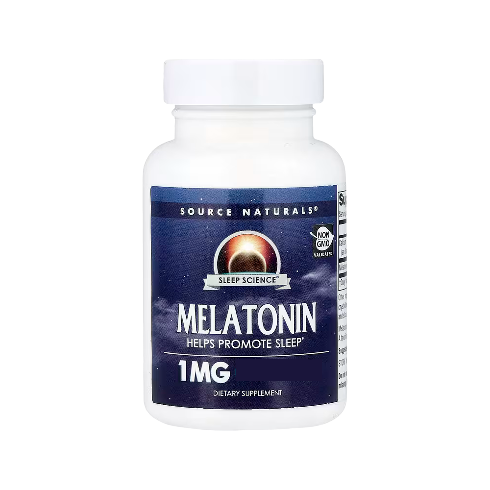 Source Naturals, Melatonin 1mg, 100 vegan capsules