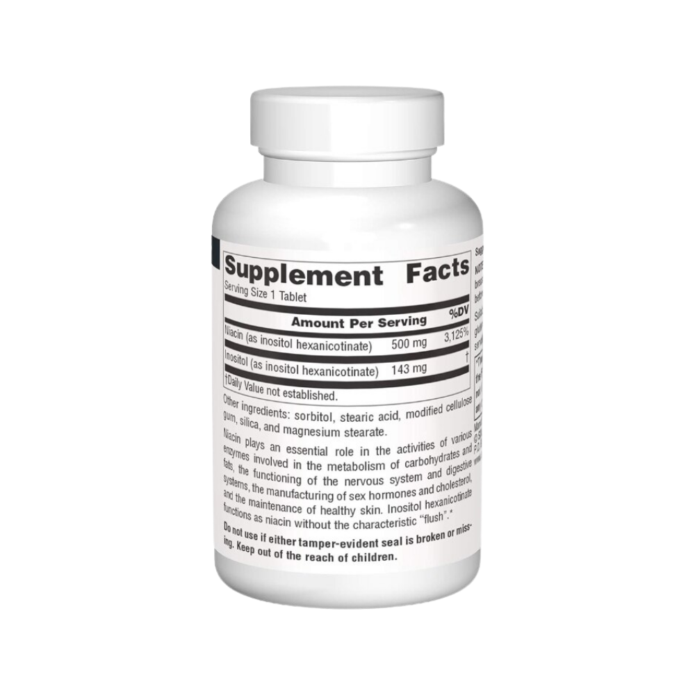 Source Naturals, No-Flush Niacin, 500mg, 30 Tablets