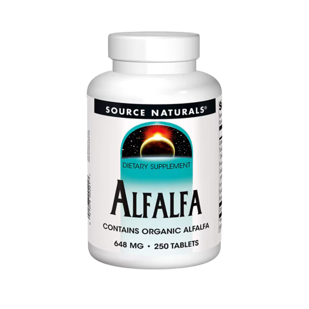 Source Naturals, Organic Alfalfa 648mg, 250 Tablets