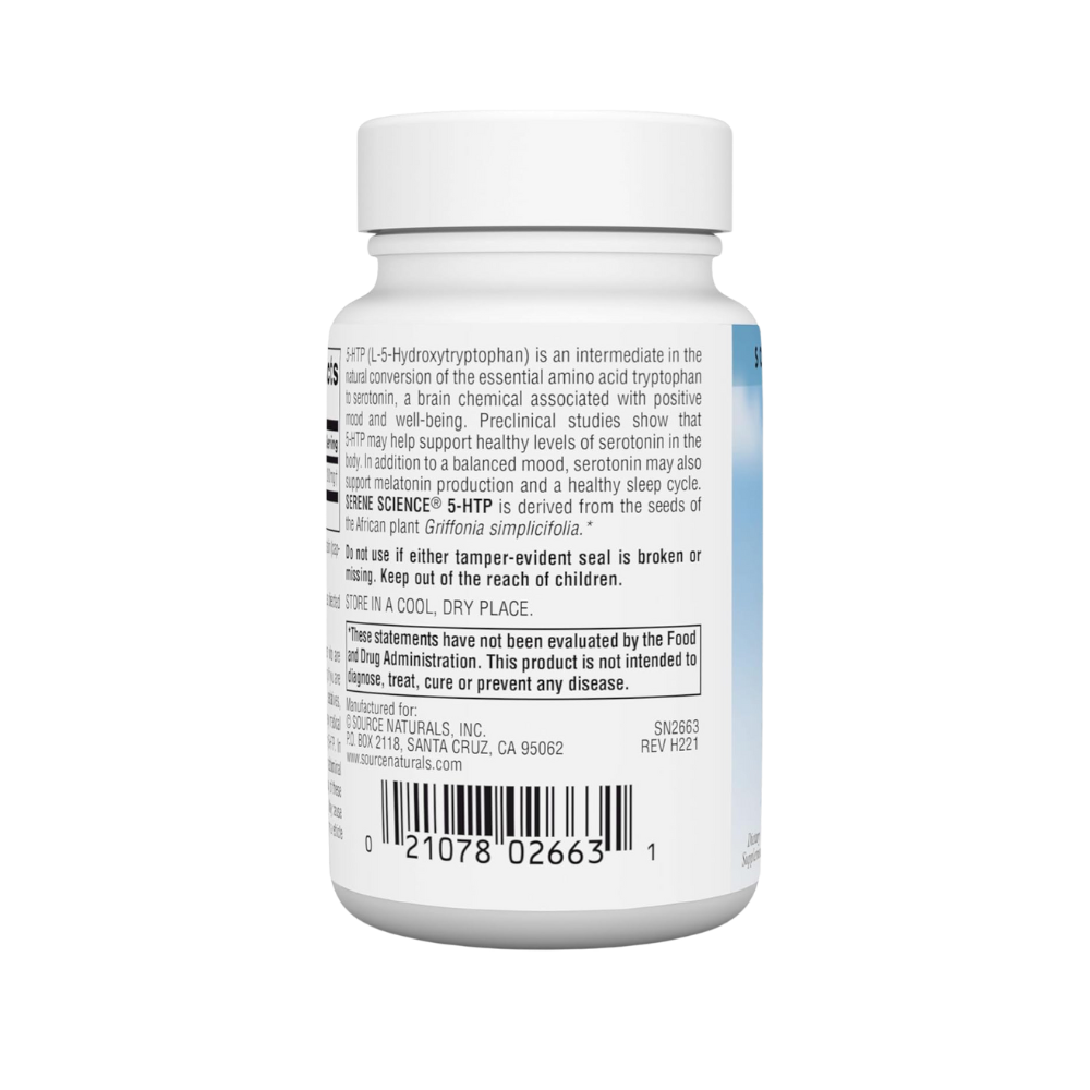 Source Naturals, Serene Science 5-HTP 200 mg - 60 Capsules