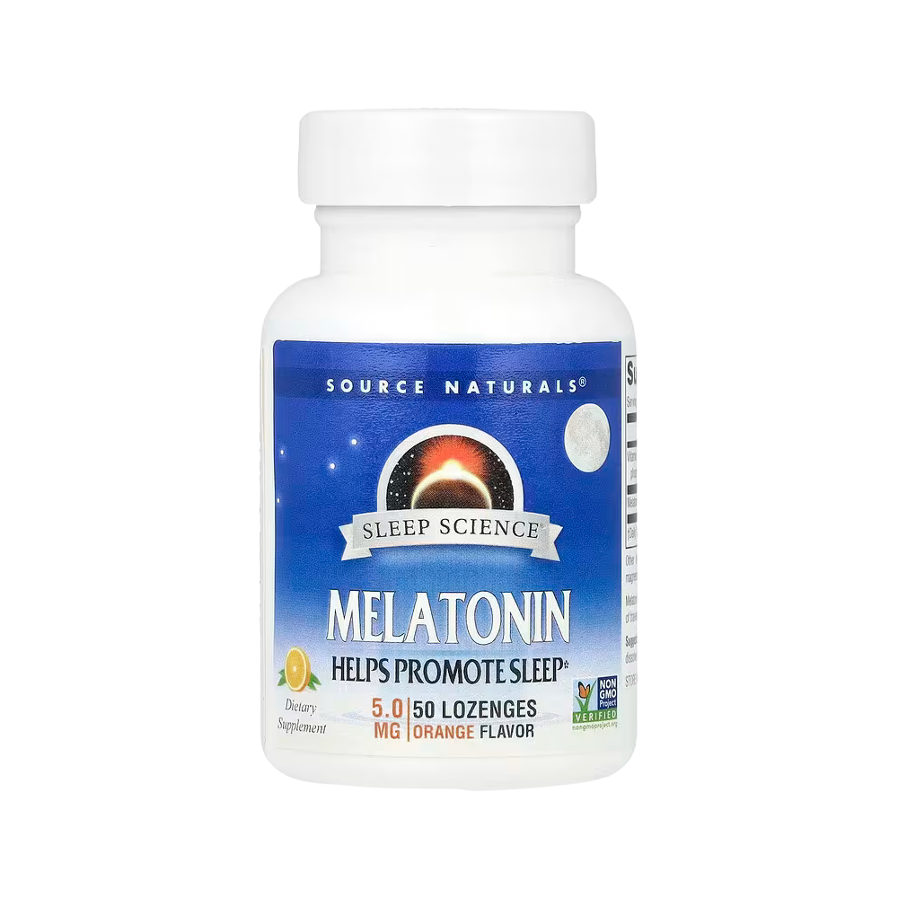 Source Naturals, Sleep Science Melatonin, Orange, 5 mg, 50 Lozenges