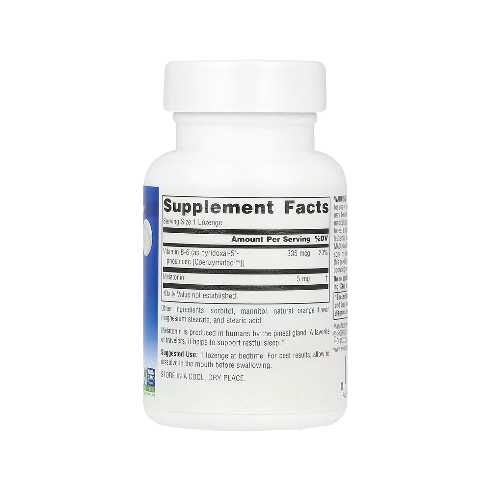 Source Naturals, Sleep Science Melatonin, Orange, 5 mg, 50 Lozenges
