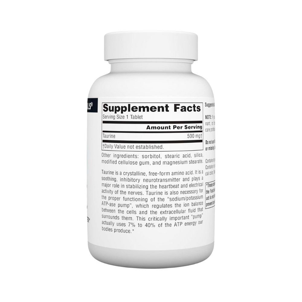 Source Naturals, Taurine, 500mg, 120 Tablets