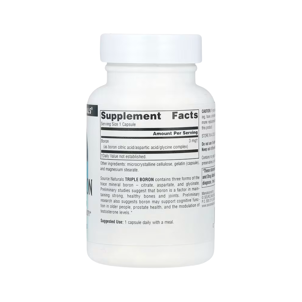 Source Naturals, Triple Boron (3mg), 100 Capsules